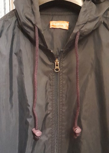 Erkek Lacivert Kapüşonlu Fermuarlı  su gecirmez Yağmurluk - Görsel 3