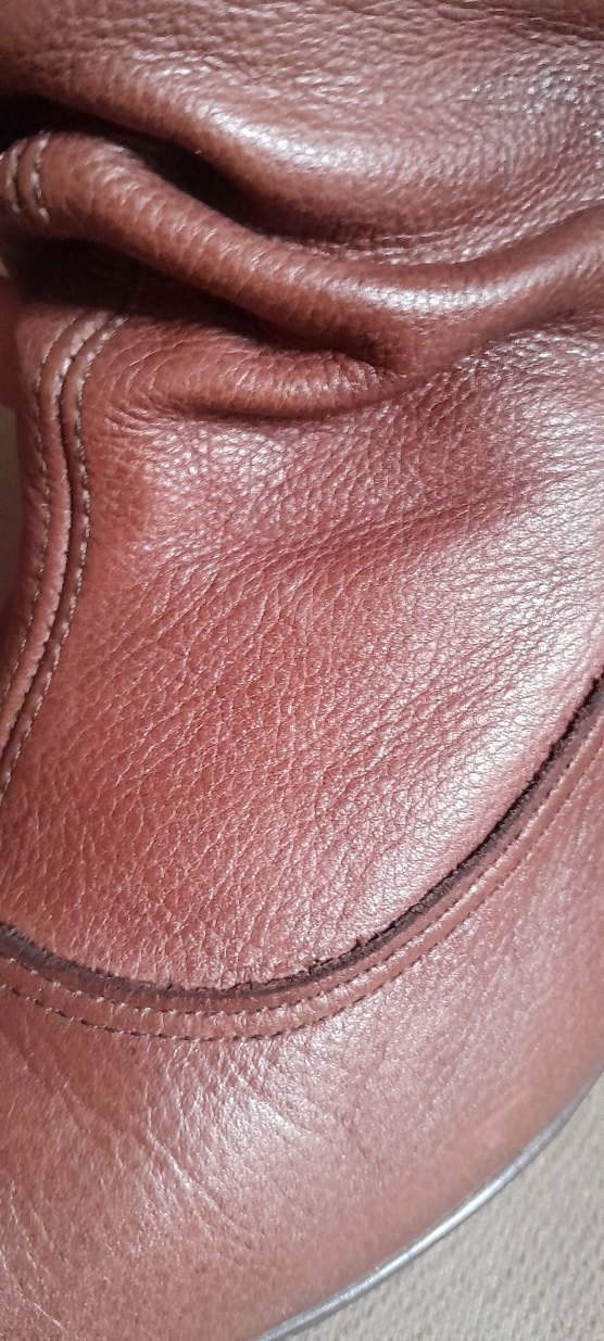 Kahverengi Deri Topuklu Kadın Bot - Görsel 4