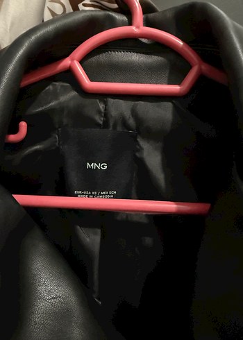 xs Beden Mango Deri Biker Deri Ceket
