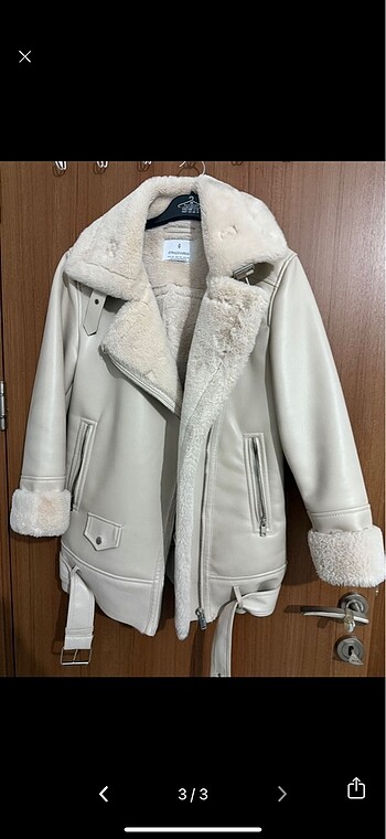 xs Beden Stradivarius biker mont