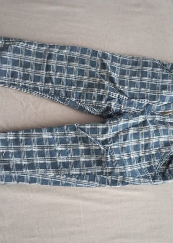 Erkek Çocuk Mavi Düğmeli Denim Pantolon boyu45 bel 25