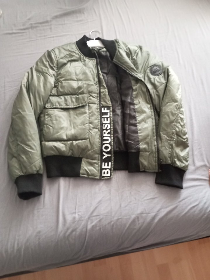 Kadın Haki Mini Street Wear Mont boyu 65 koı boy 63 - Görsel 4