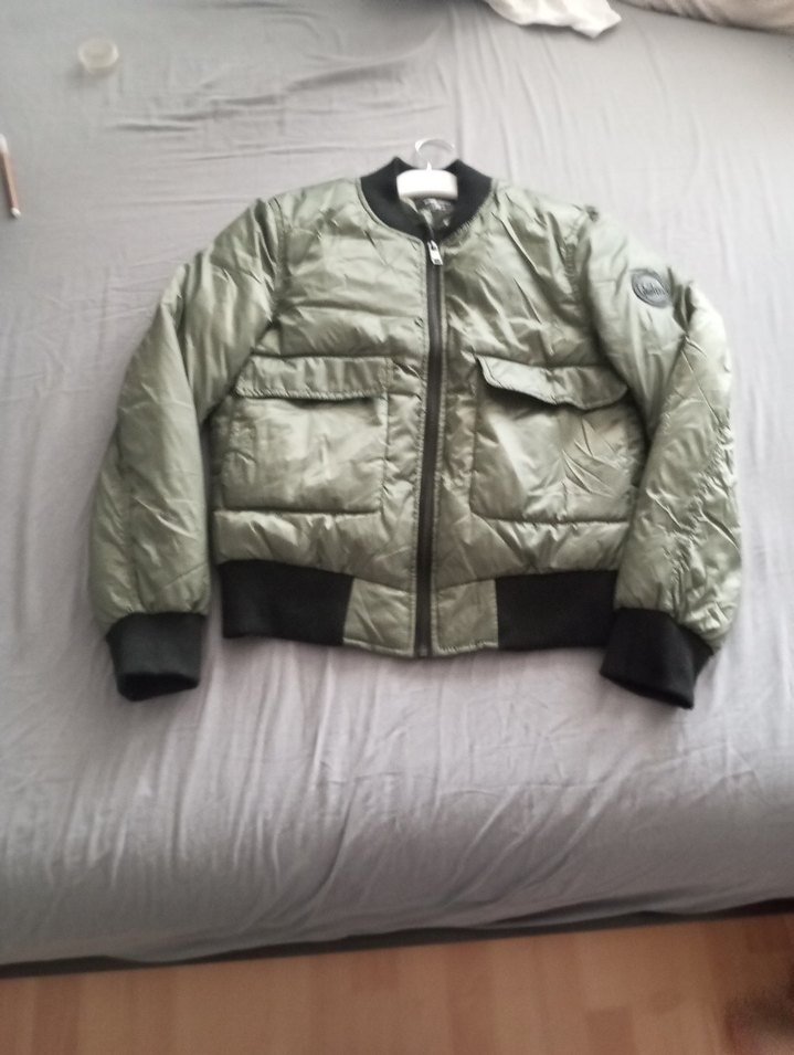 Kadın Haki Mini Street Wear Mont boyu 65 koı boy 63 - Görsel 3