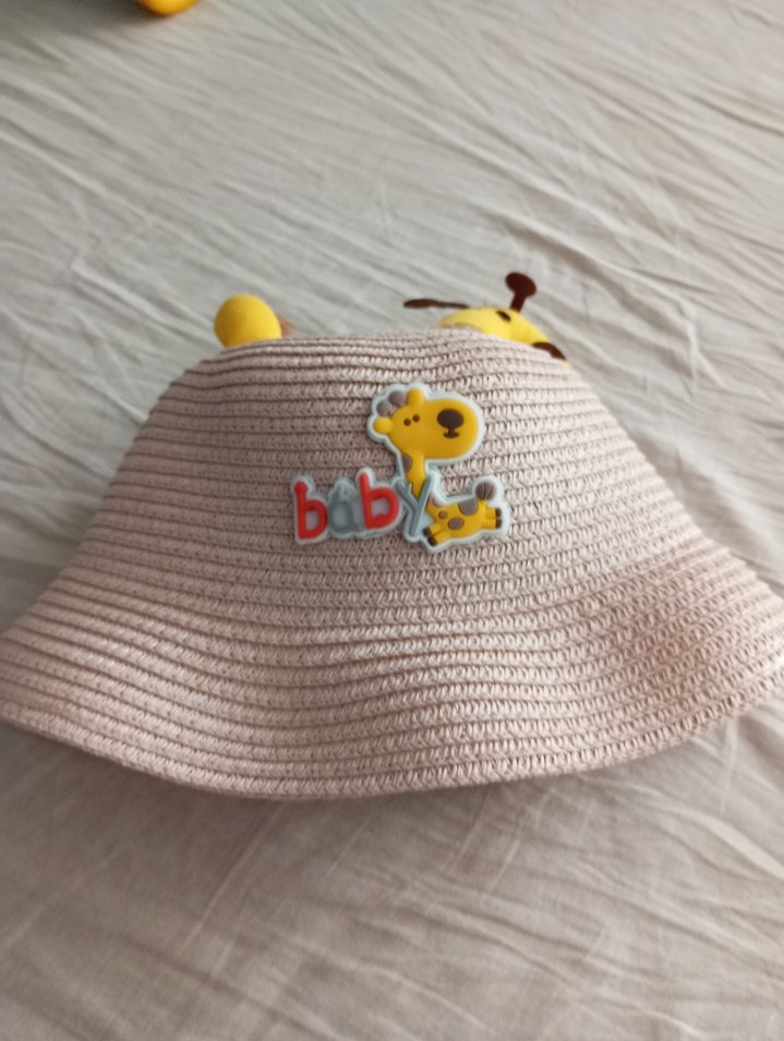 Bohem Tarzı Bej Örgü Çocuk Şapkası - Görsel 2