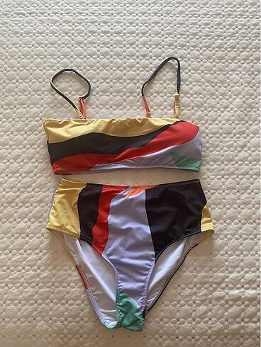 Yüksek bel bikini takımı
