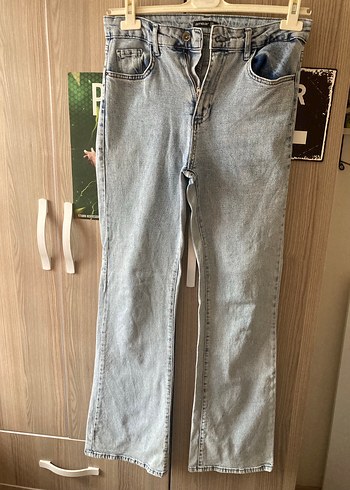 Gri Kadın Denim Pantolon