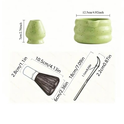 Diğer 4?lü bubble matcha whisk set