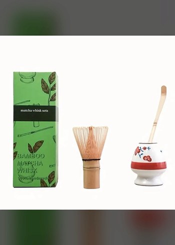 Bambu Matcha Çırpıcı Seti