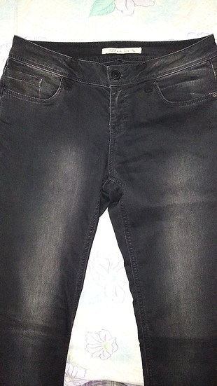 Taşlanmış Siyah Skinny Pantolon