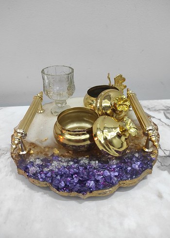 Mor Parlak isteme kahve seti
söz nişan tepsisi - Görsel 3