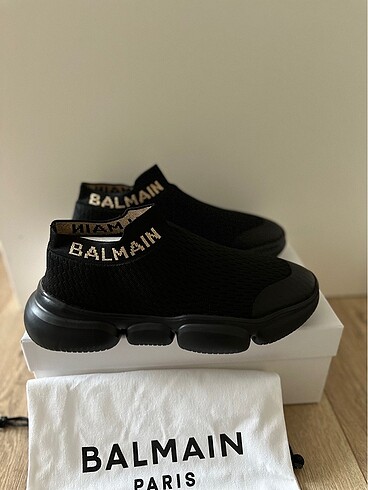 41 Beden siyah Renk Orijinal Balmain Paris Kadın Spor Ayakkabı