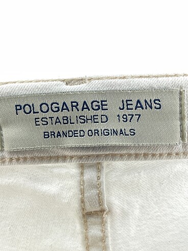 34 Beden beyaz Renk Polo Garage Jean / Kot %70 İndirimli.
