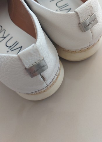 37 Beden beyaz Renk Calvin klein Beyaz Kadın Dolgu Topuk Espadril