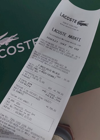 orjinal bej rengi  Lacoste kadin  Günlük Spor Ayakkabı - Görsel 4