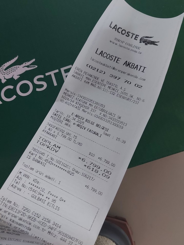 orjinal bej rengi  Lacoste kadin  Günlük Spor Ayakkabı - Görsel 4