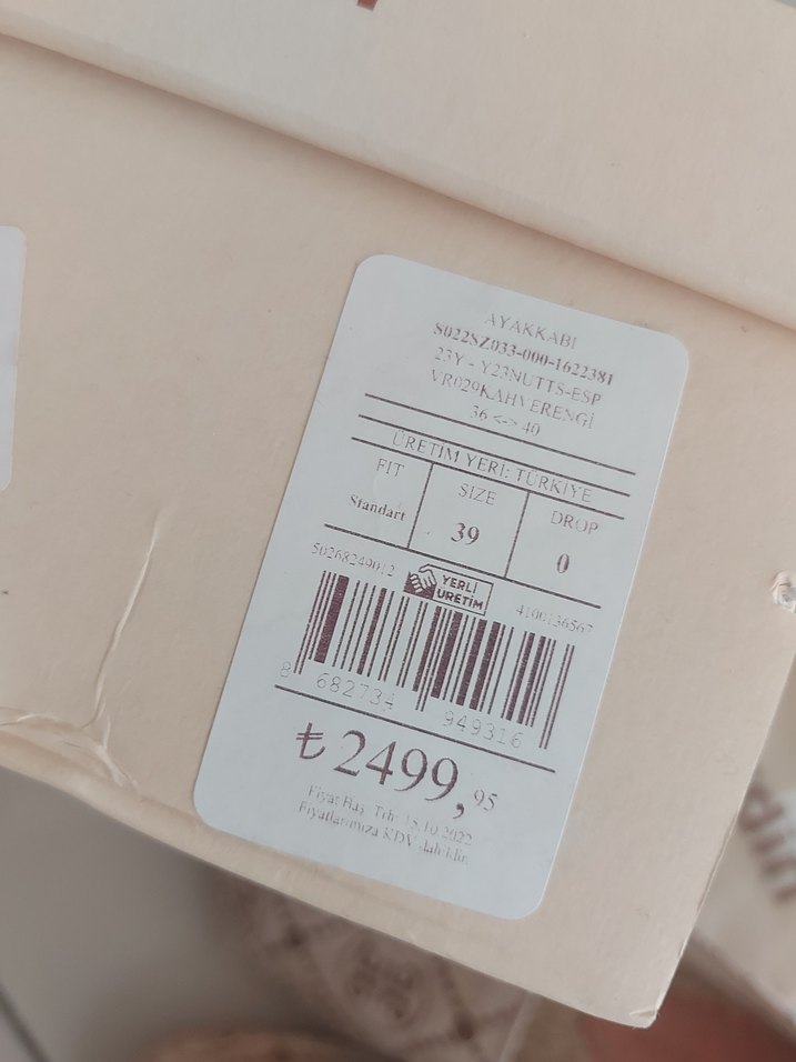 Kadin Dolgu Topuk Espadril yeni etiketli - Görsel 3