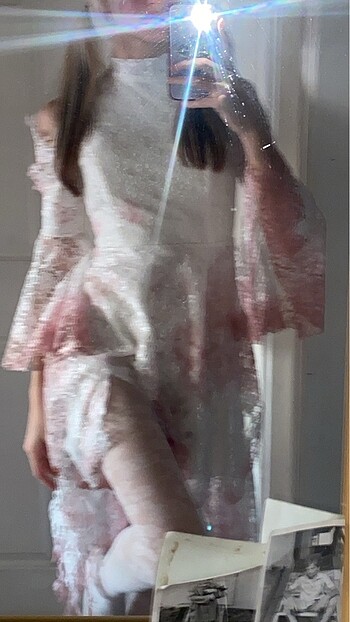 Cadılar Bayramı Yırtmaçlı Kanlı Gelinlik Kostüm SATILDI - Görsel 2