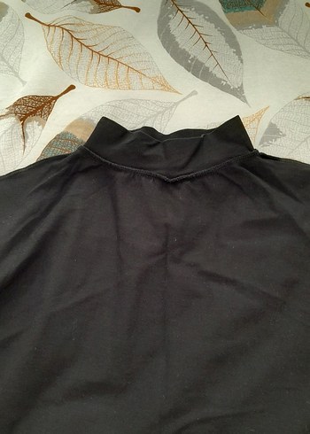 Siyah Balıkçı Yaka Çitçitlı Body - Görsel 2