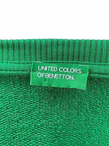 l Beden yeşil Renk Benetton Sweatshirt %70 İndirimli.