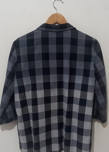 Mavi Kareli Gömlek - Görsel 2