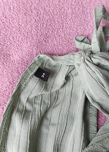 Trendyomilla Su Yeşili Plaj Elbisesi - Görsel 6