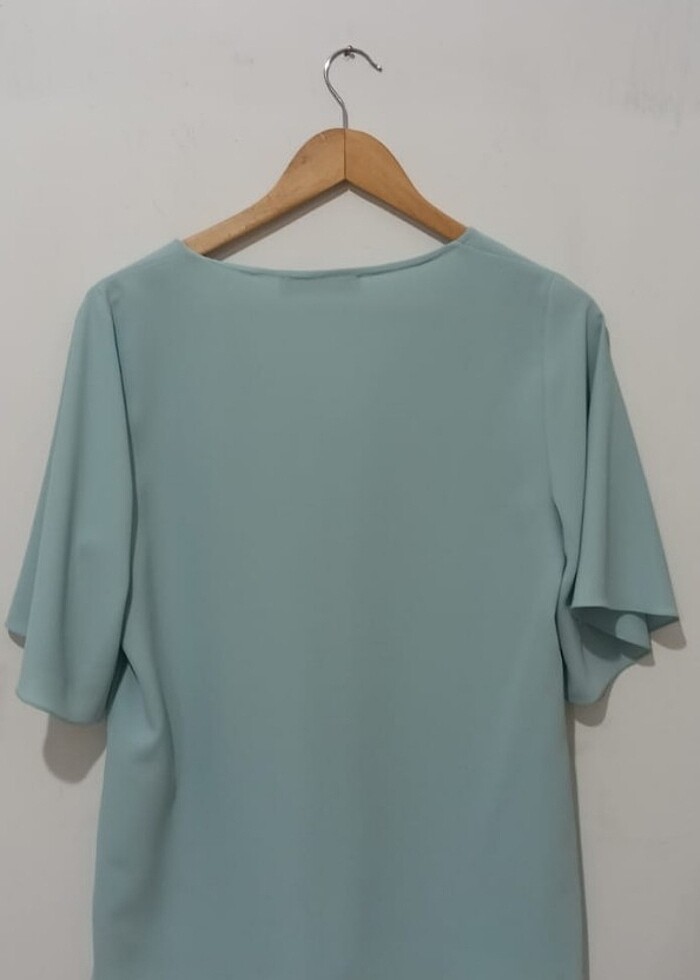 Seçil Su Yeşili Kış Kollu Bluz - Görsel 2