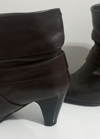 Kemal Tanca Kahverengi Topuklu Ayakkabı  - Görsel 5