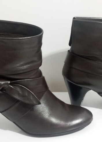 Kemal Tanca Kahverengi Topuklu Ayakkabı  - Görsel 8