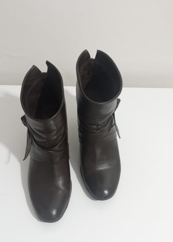 Kemal Tanca Kahverengi Topuklu Ayakkabı  - Görsel 3