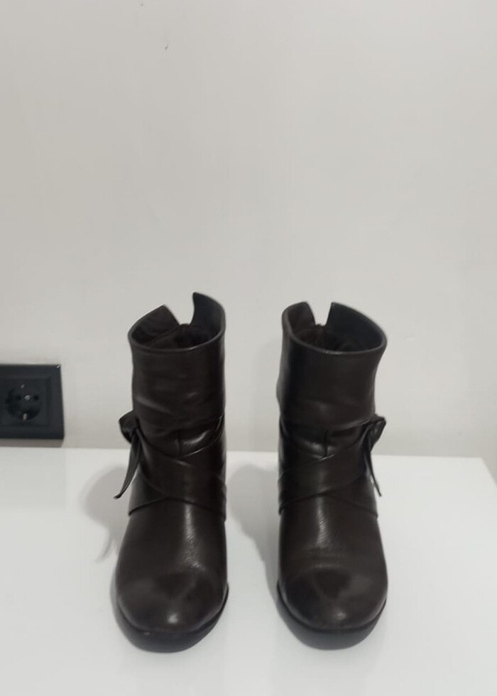 Kemal Tanca Kahverengi Topuklu Ayakkabı  - Görsel 2