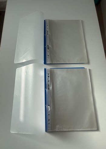 Mavi Kenarlı Şeffaf Kapaklı Dosya - Görsel 4