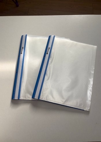 Mavi Kenarlı Şeffaf Kapaklı Dosya - Görsel 13