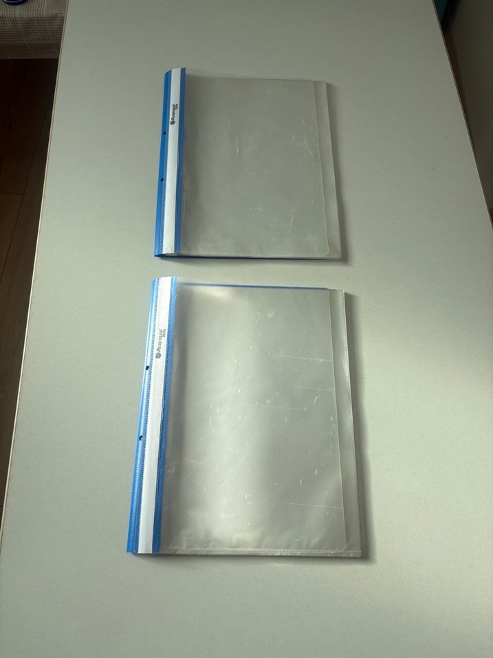 Mavi Kenarlı Şeffaf Kapaklı Dosya - Görsel 2