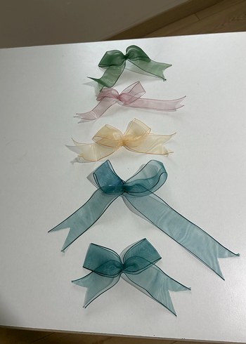 Çok Renkli İpek Kurdele Aksesuarları - Görsel 6