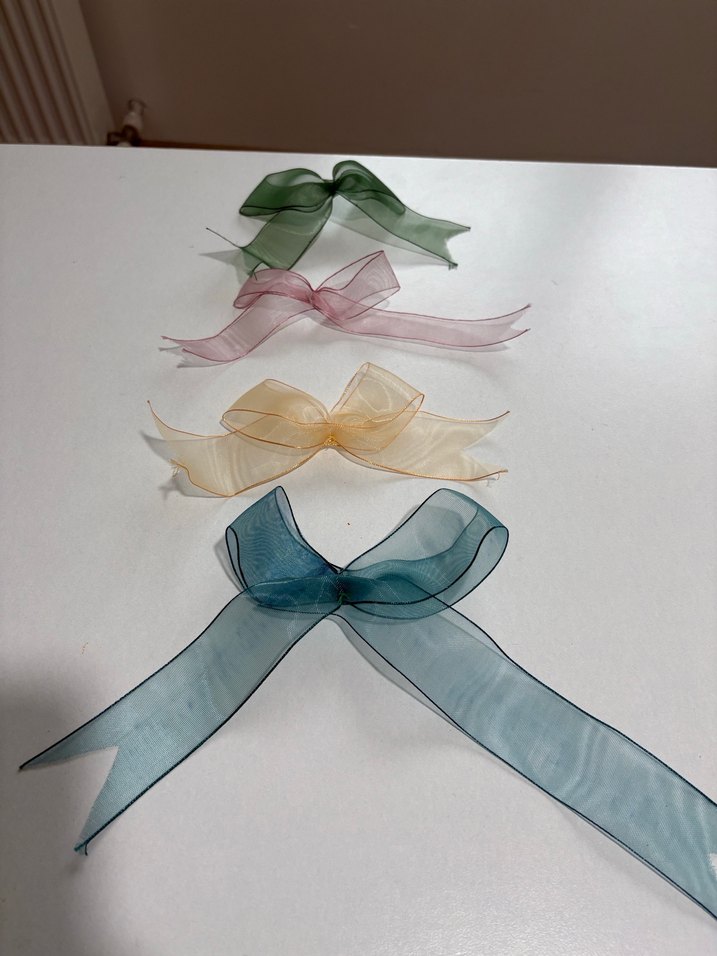 Çok Renkli İpek Kurdele Aksesuarları - Görsel 4