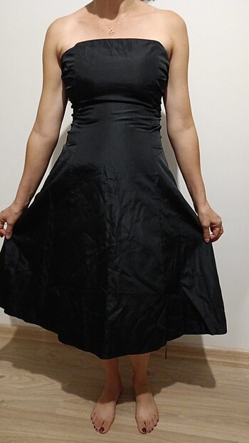 Midi Elbise Siyah - Görsel 4