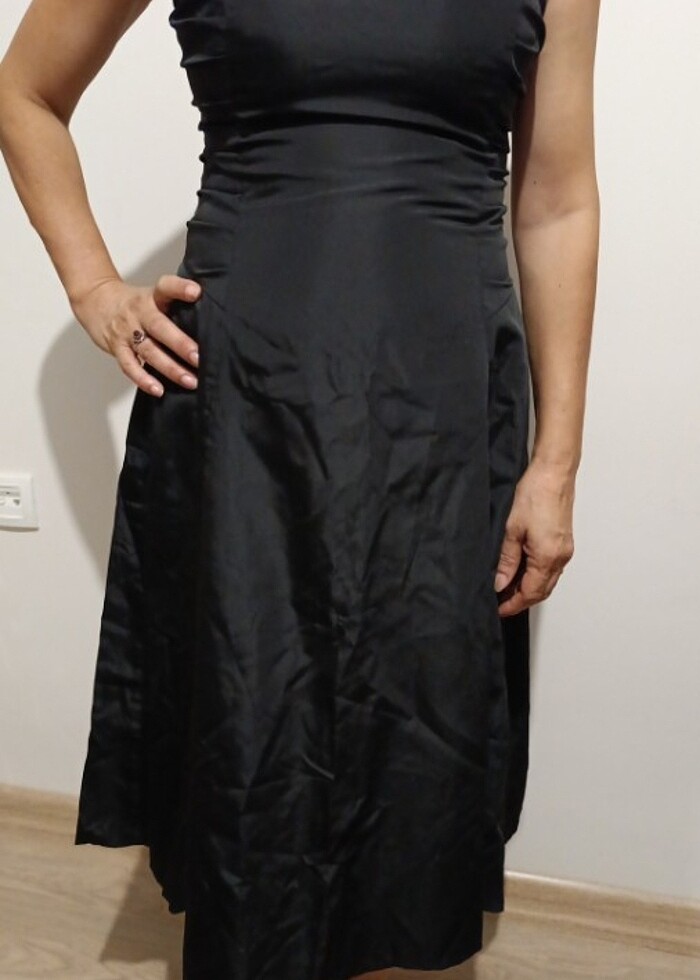 Midi Elbise Siyah - Görsel 2