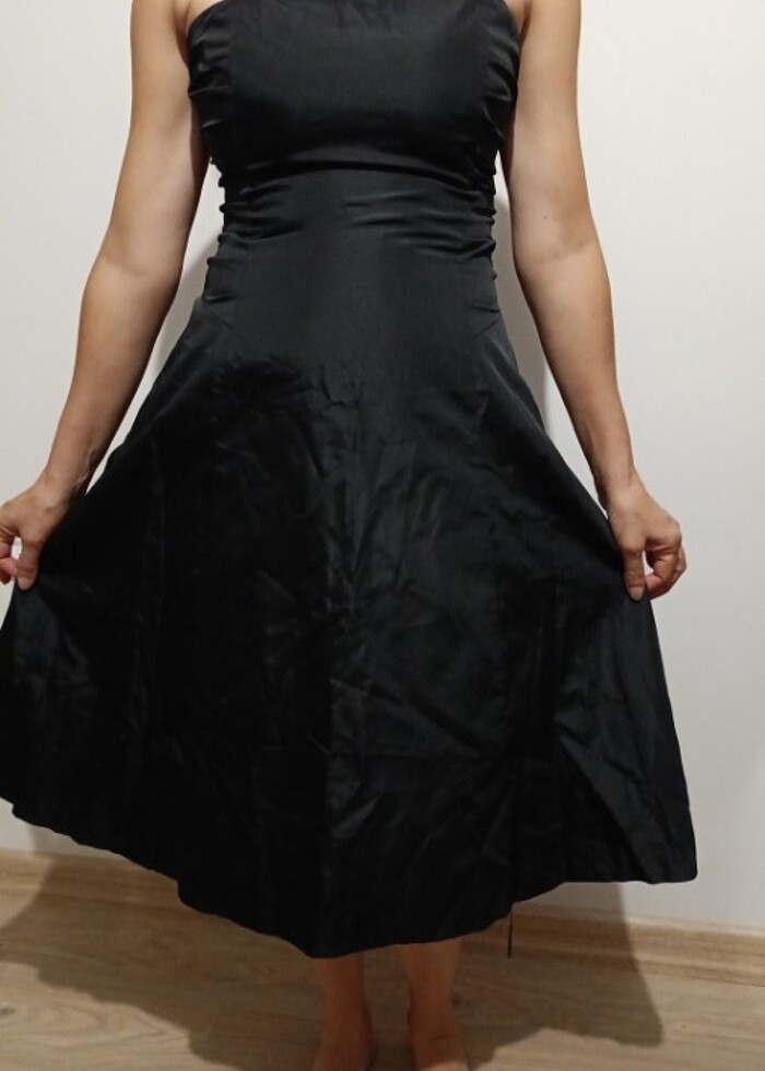 Midi Elbise Siyah - Görsel 4