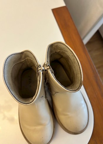 Bej Kız Çocuk Deri Bot - Görsel 6