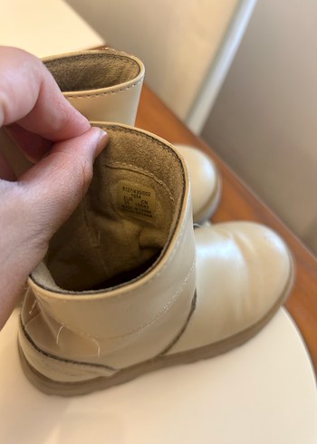 Bej Kız Çocuk Deri Bot - Görsel 3