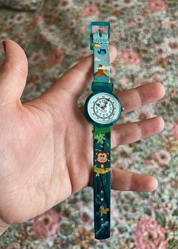 Turkuaz flik Flak çocuk Kol Saati - Görsel 2