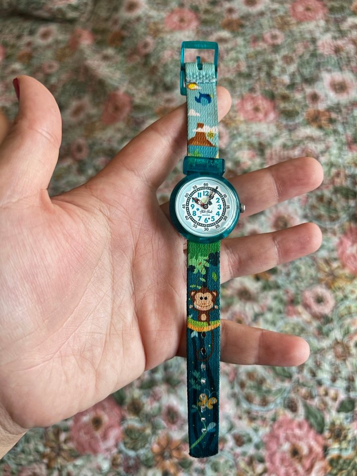 Turkuaz flik Flak çocuk Kol Saati - Görsel 2