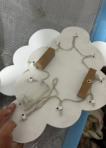 Beyaz Bulut Şeklinde Bebek ışıklandırma aksesuarı - Görsel 2