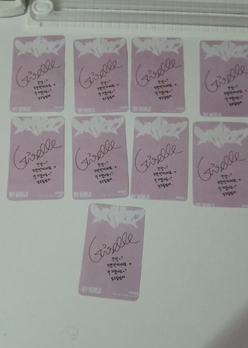 giselle photocard seti - Görsel 2