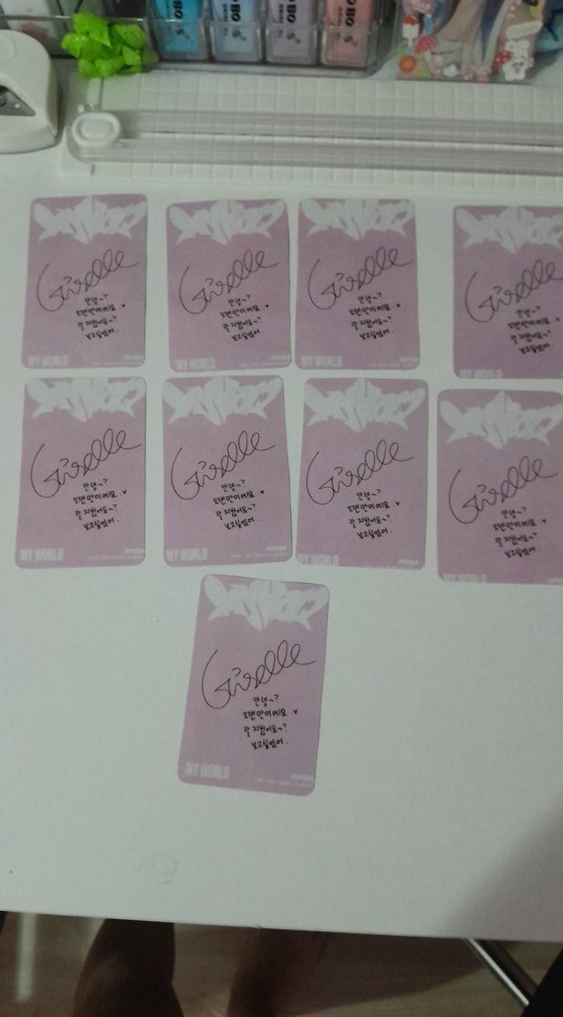 giselle photocard seti - Görsel 2