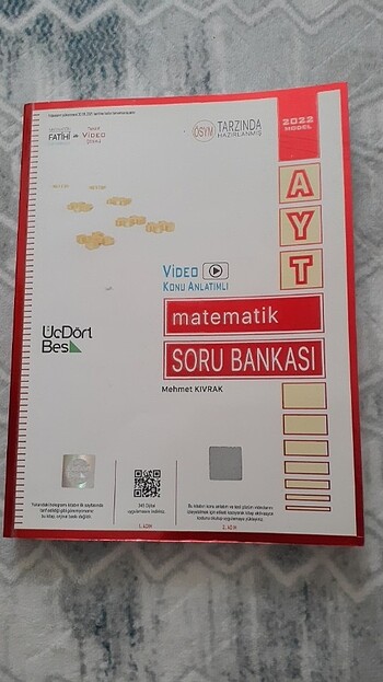 Üç dört beş yayınları ayt matematik soru bankası 