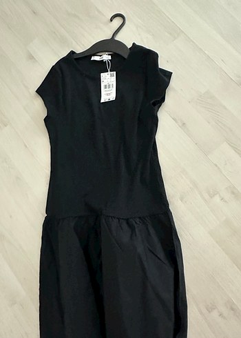 Siyah Midi Basic Kadın Elbise