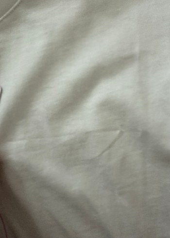 m Beden beyaz Renk Beyaz Baskılı Kadın Tişört