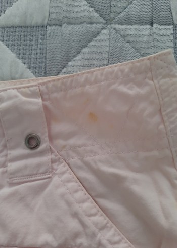 Diğer Düğmeli Pembe Mini Etek