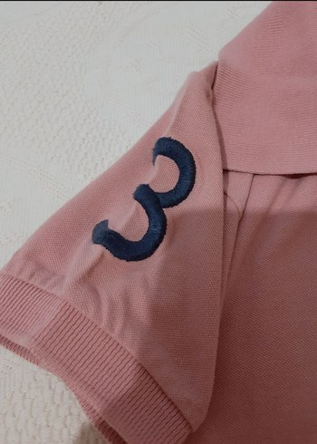 Polo Ralph Lauren Pembe Kısa Kollu Midi Elbise